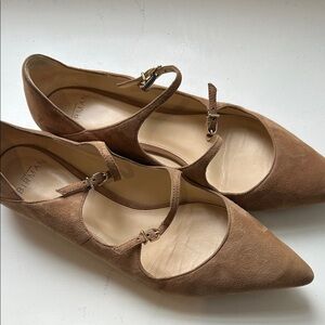 Nude Suede Women's Shoes Alexandre Birman Size 361/2